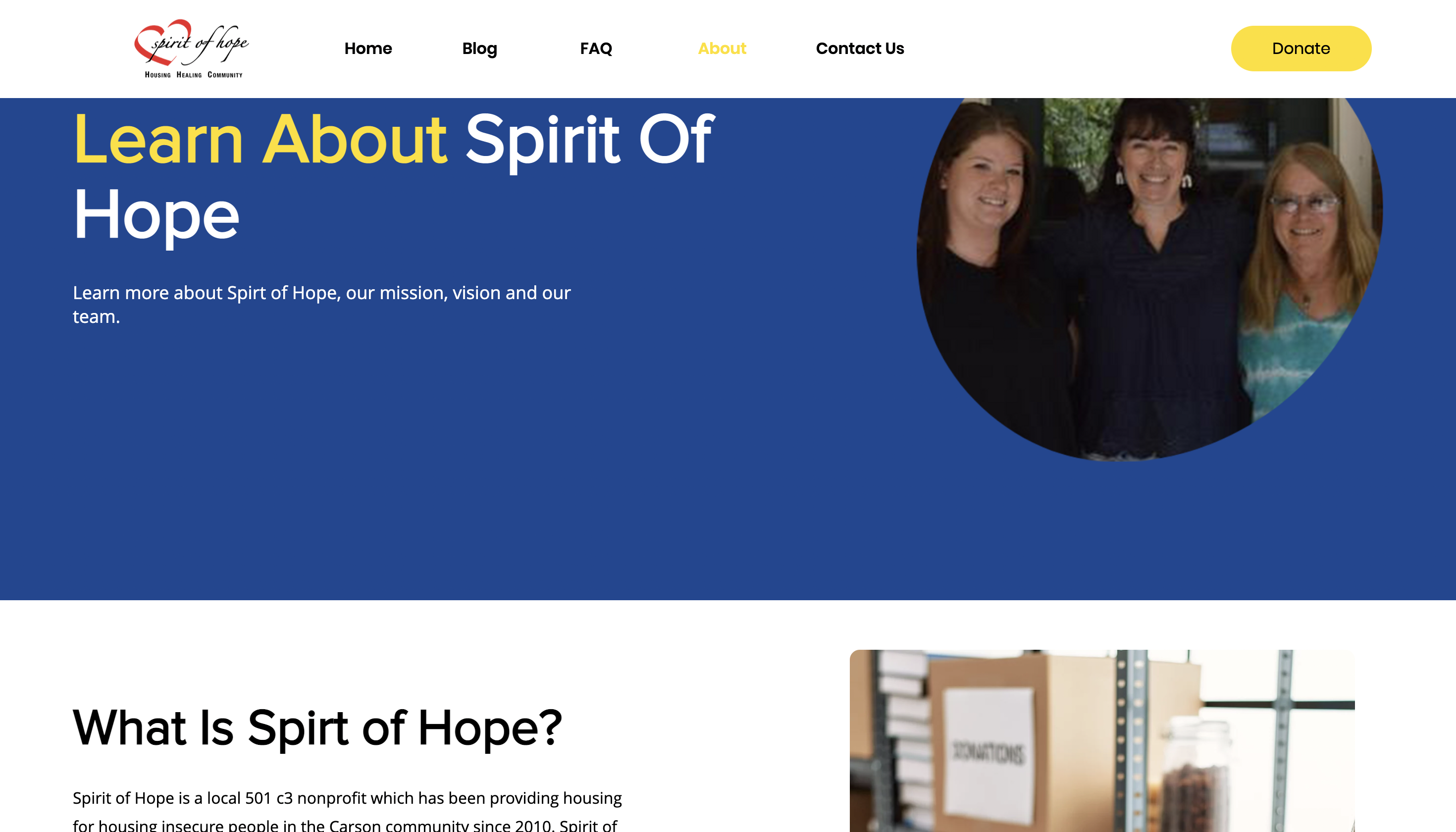Spirit Of Hope About Page